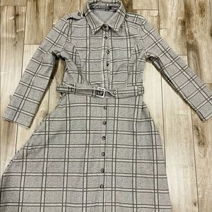 Beautiful winter wear warm grey color skirt